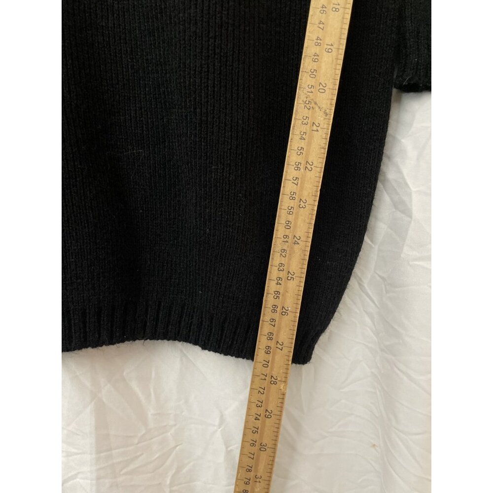 Cover Charge Vintage 90s Black Gold Gemstone Sweater One Size Knitted - Picture 7 of 11